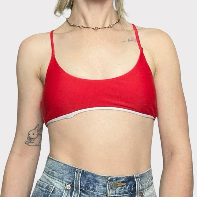 Red Padded Bikini Top