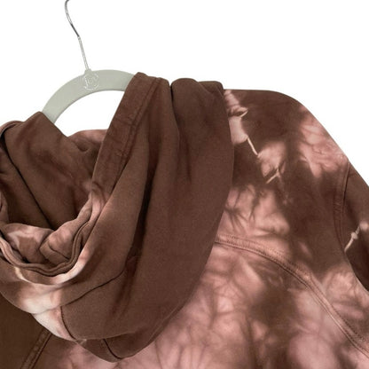 Lululemon Athletica Beige & Pink Tie Dye Hoodie Sweatshirt