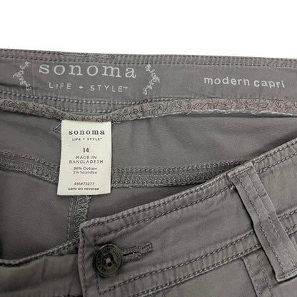 Sonoma Life + Style Grey Modern Capri Pants