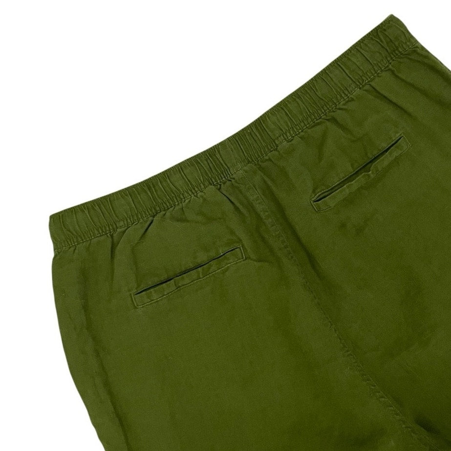 C&C California Olive Green Linen Cargo Pants