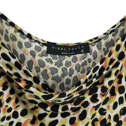 Final Touch Polka Dot Cowl Neck Tank Top