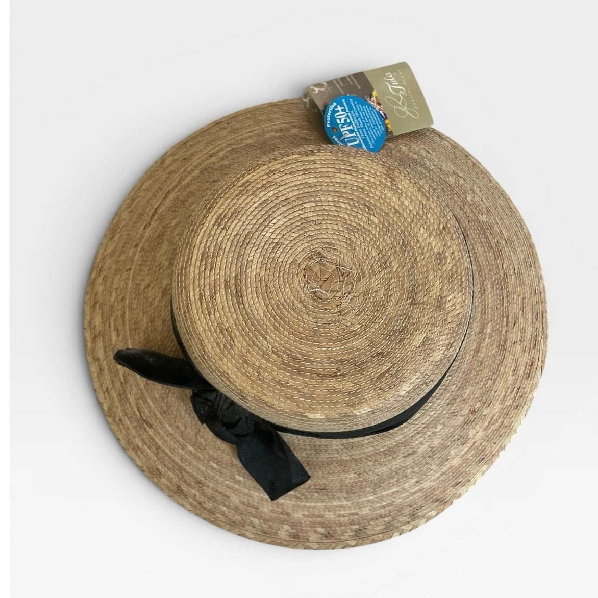 NWT Tula UPF 50+ Woven Palm Wide Brim Sun Hat
