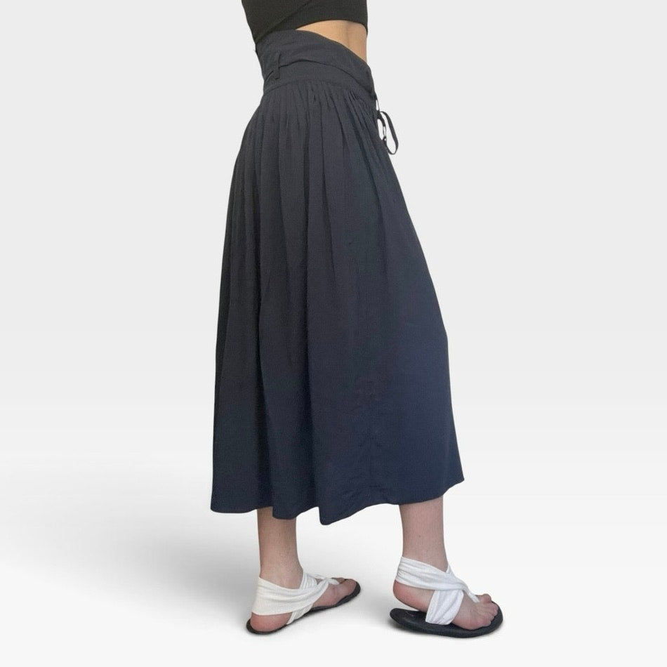 & Other Stories Navy Blue Maxi Skirt