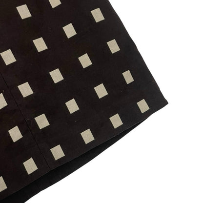 Ann Taylor Petites Vintage Brown & Cream Square Pencil Skirt