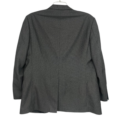 Arrow Mens Grey Blazer Suit Coat with Shoulder Pads