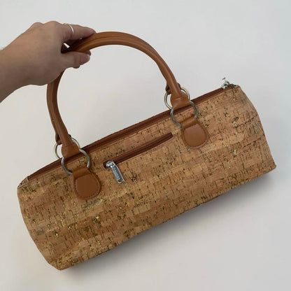 NWOT Primeware Beige Cork Insulated Wine Tote Bag