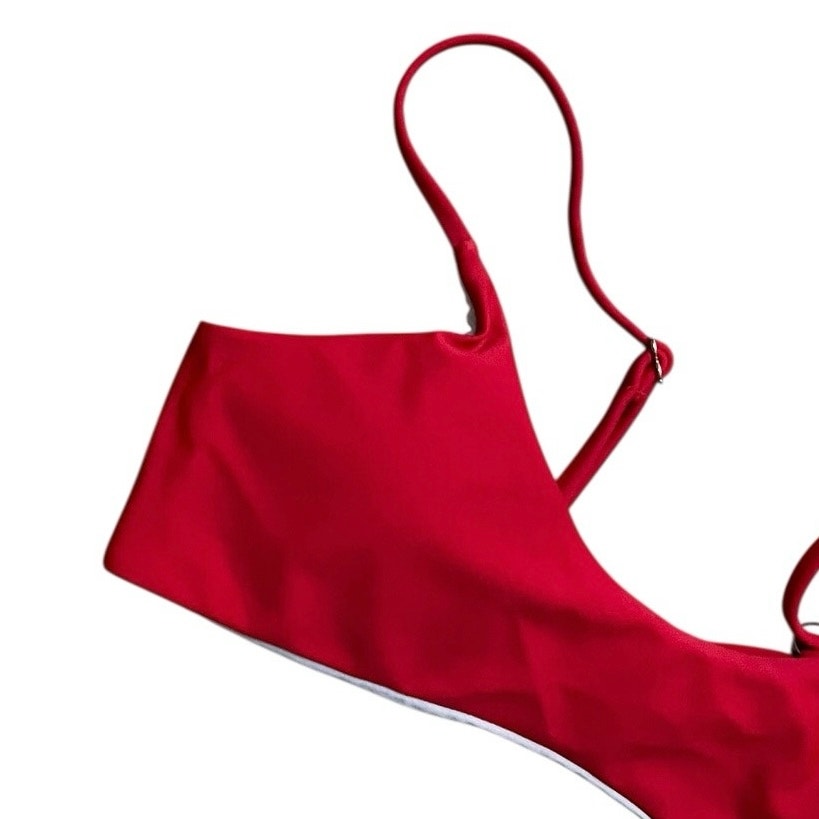Red Padded Bikini Top