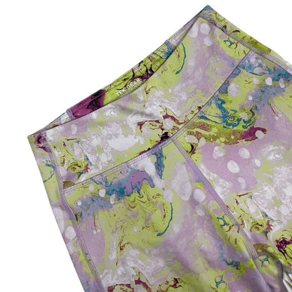 Tek Gear Colorful Pastel Abstract Print High Rise Active Workout Leggings