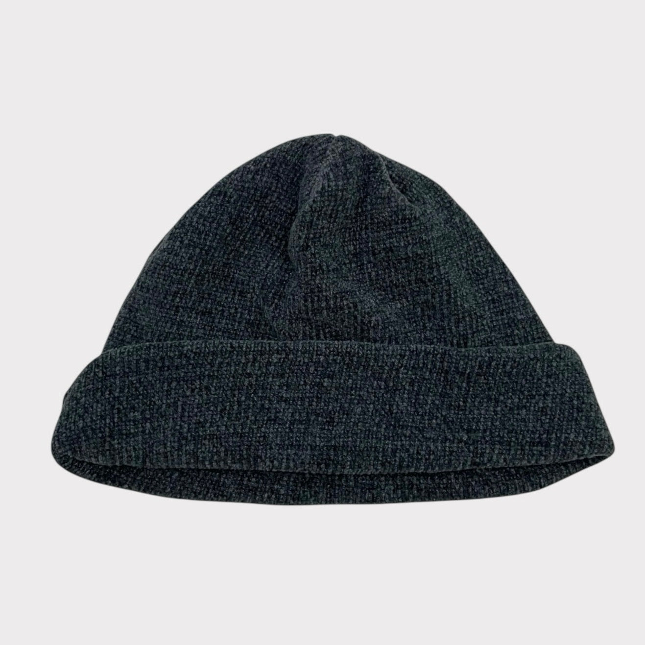 Grey Knit Beanie Hat