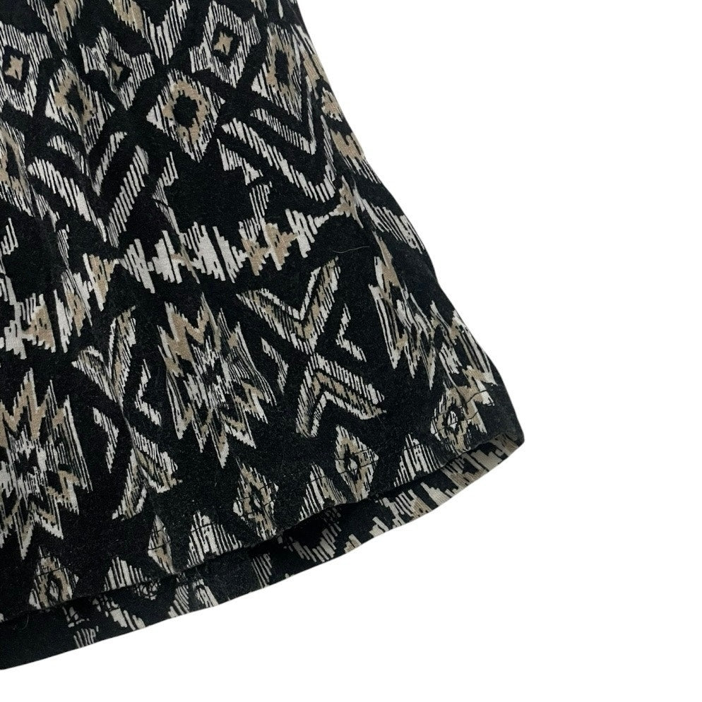 Ultra Flirt Boho Geometric Print Maxi Skirt - Strapless Dress