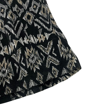 Ultra Flirt Boho Geometric Print Maxi Skirt - Strapless Dress