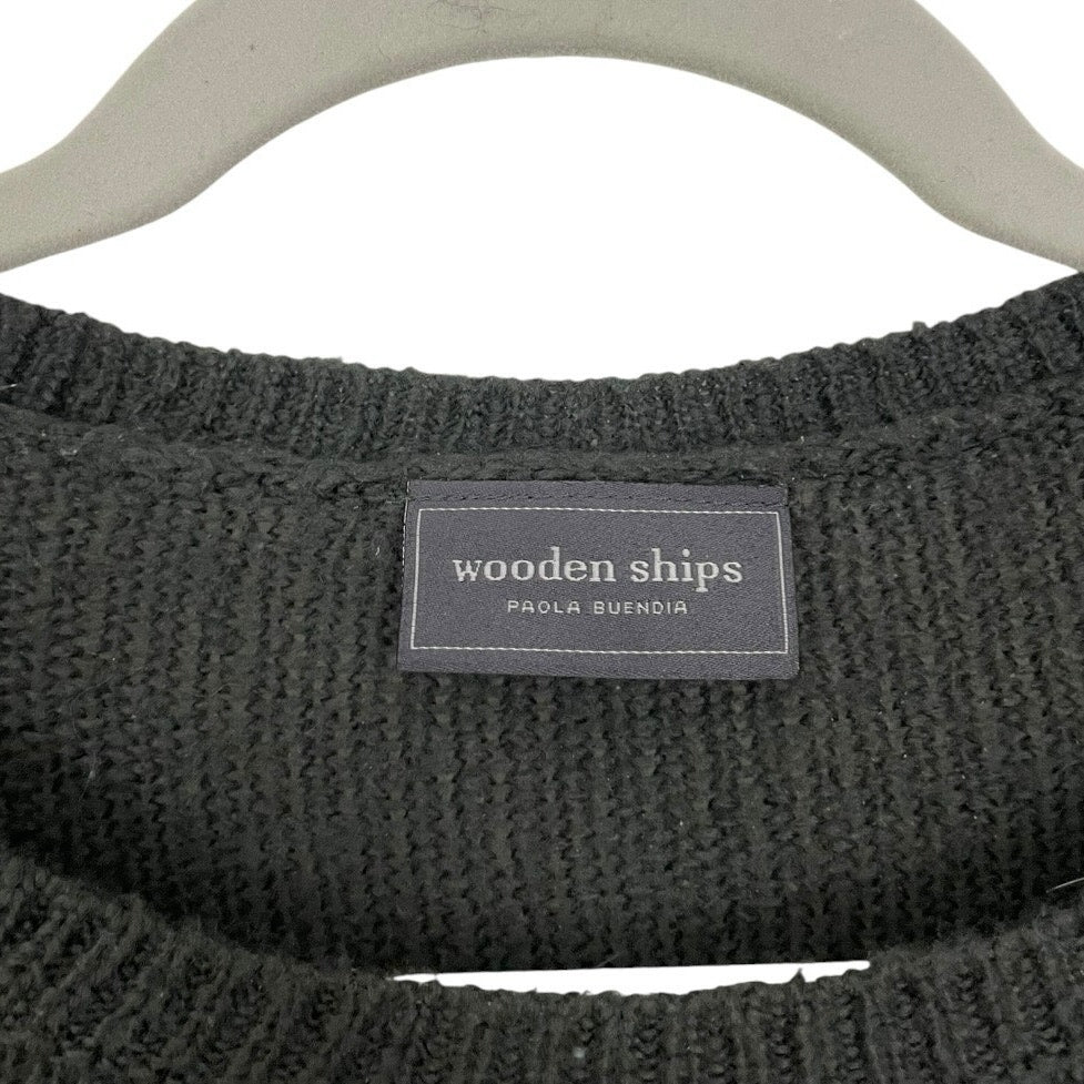 Wooden Ships Grey & Red Love Heart Knit Sweater