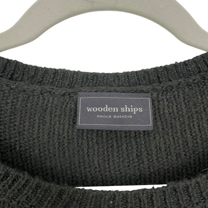 Wooden Ships Grey & Red Love Heart Knit Sweater