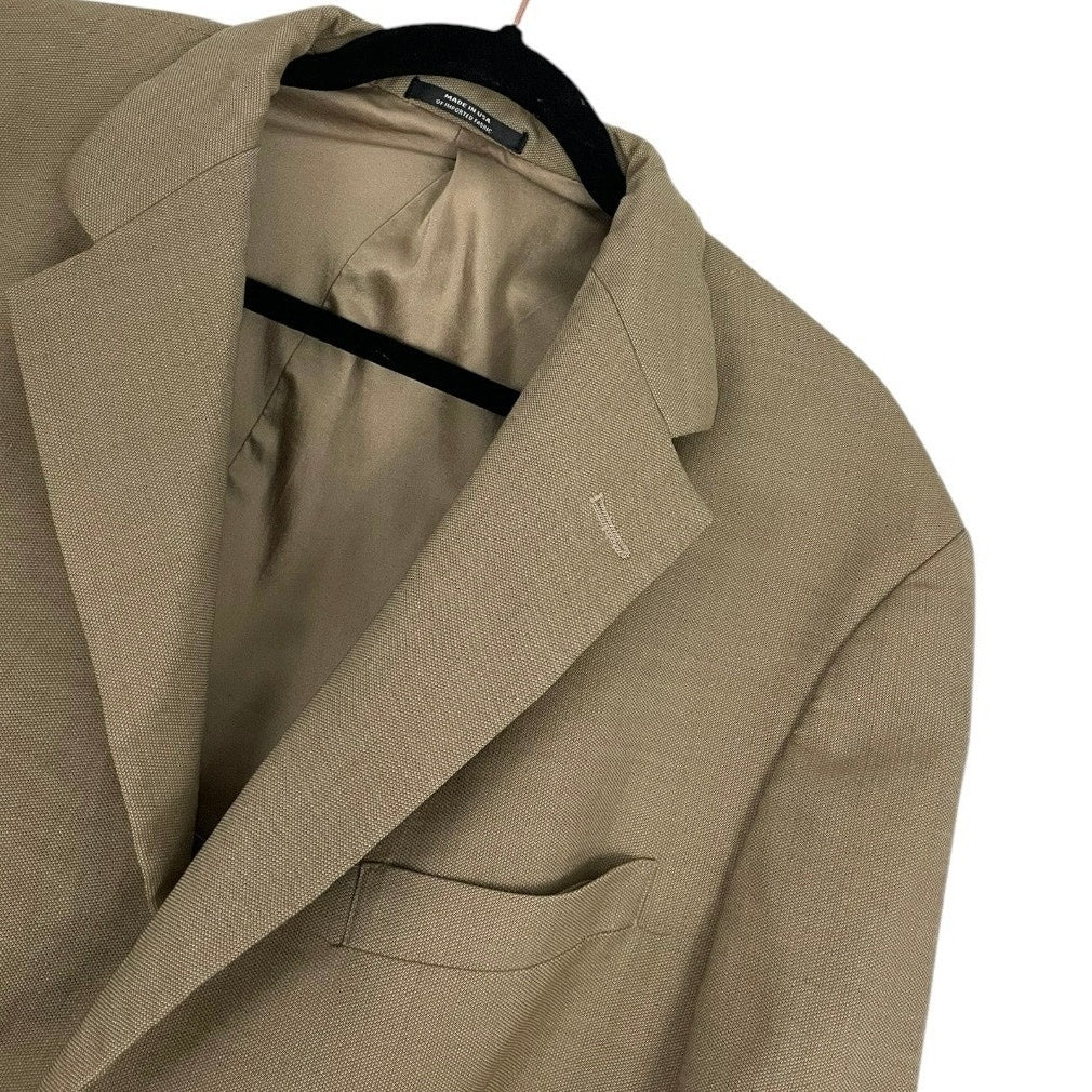 Austin Reed by Dillard’s Mens Beige Button Down Blazer Suit Coat