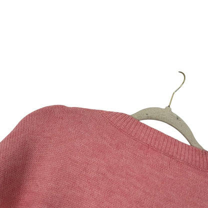 Shop The Mint Pink Love Tinsel Embroidered Knit Crewneck Sweater