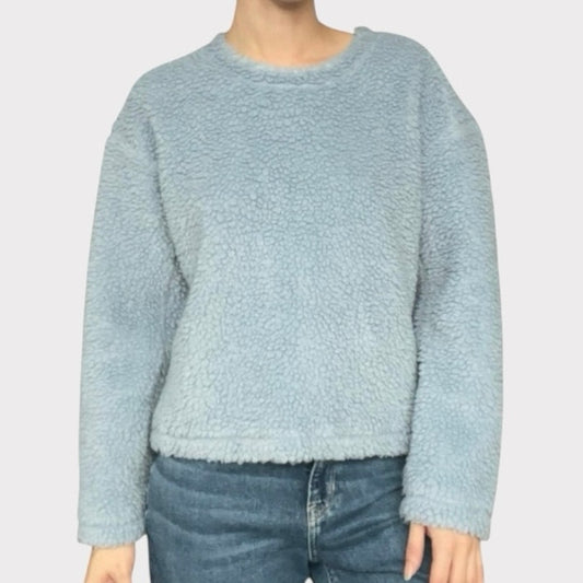 Lululemon Athletica Light Blue Fluffy Sherpa Teddy Sweatshirt