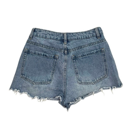 Amuse Society High Rise Denim Mini Jean Shorts