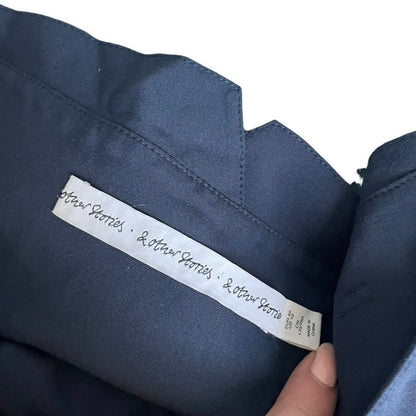 & Other Stories Navy Blue Maxi Skirt