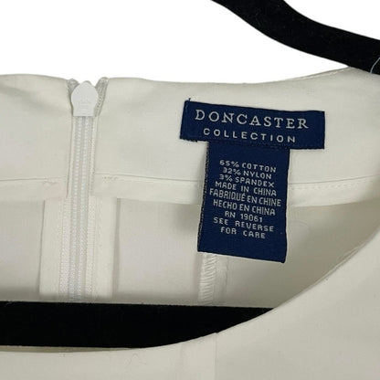 Doncaster White Pleated Short Sleeve Blouse