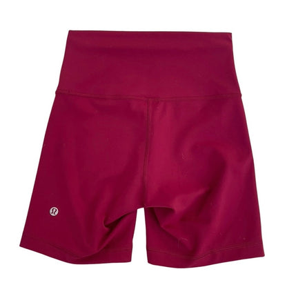 Lululemon Athletica Magenta Active High Rise Biker Shorts