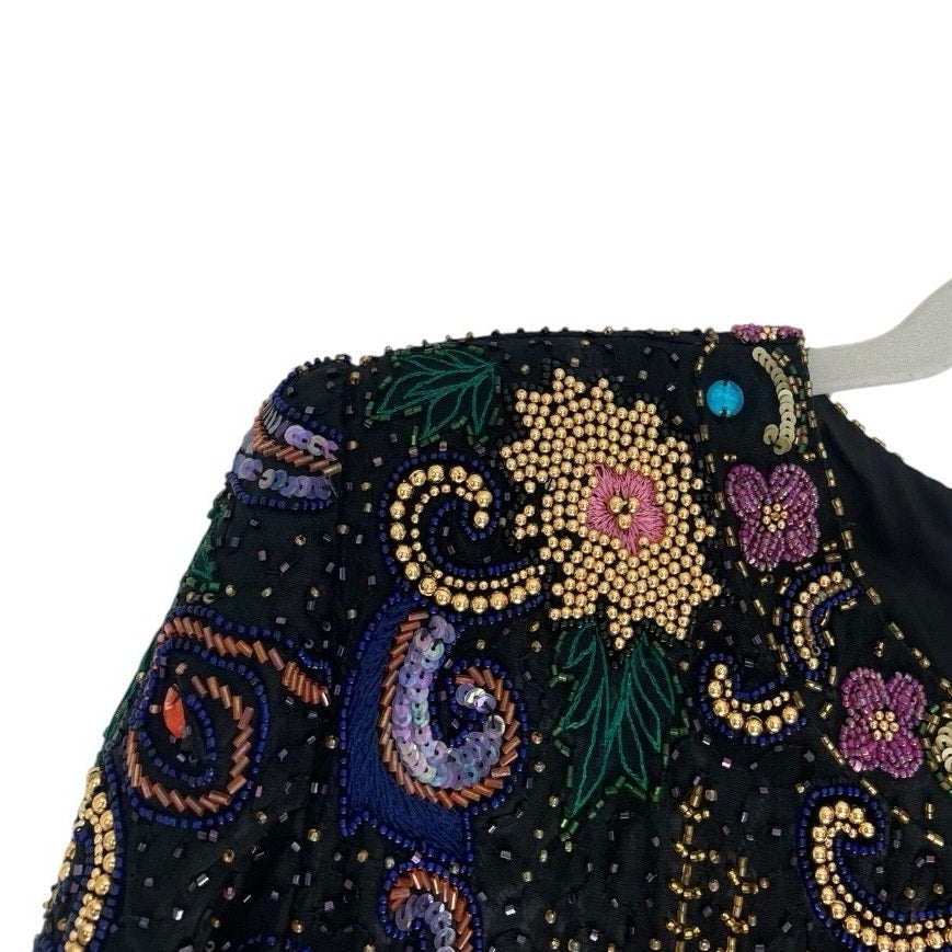 Lawrence Kazar Vintage Beaded Embellished Evening Jacket