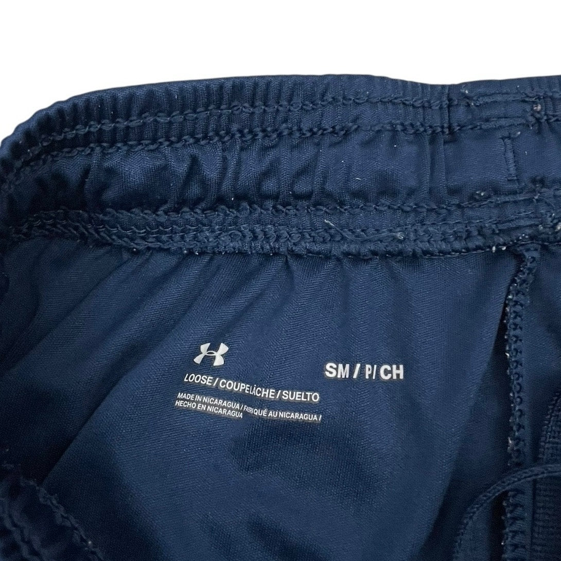 Under Armour Mens Navy Blue Loose Fit Athletic Shorts
