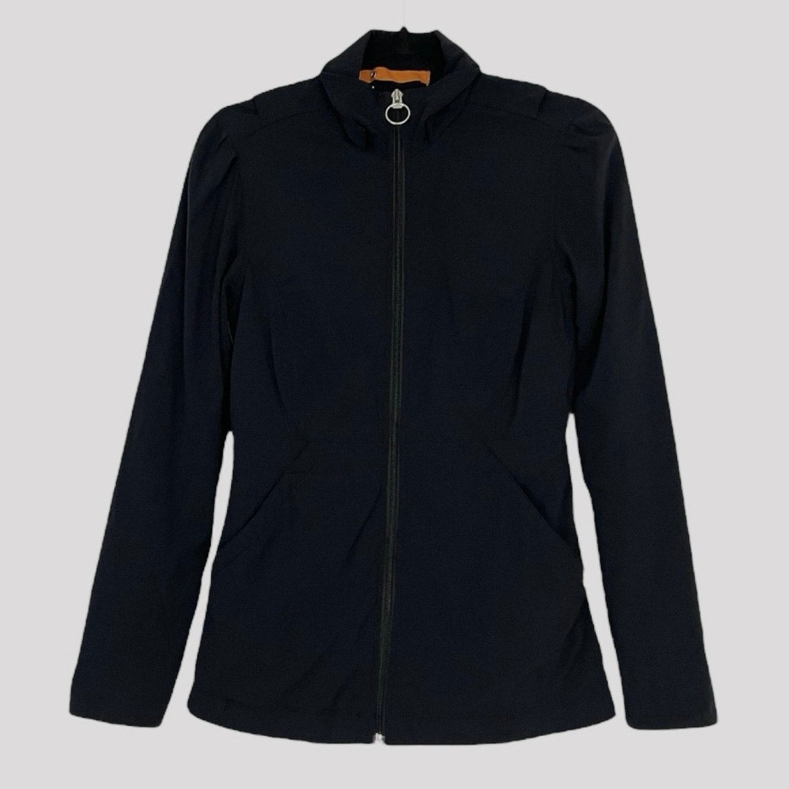 Lucy Flex Black Zip Up Urban Travel Coat