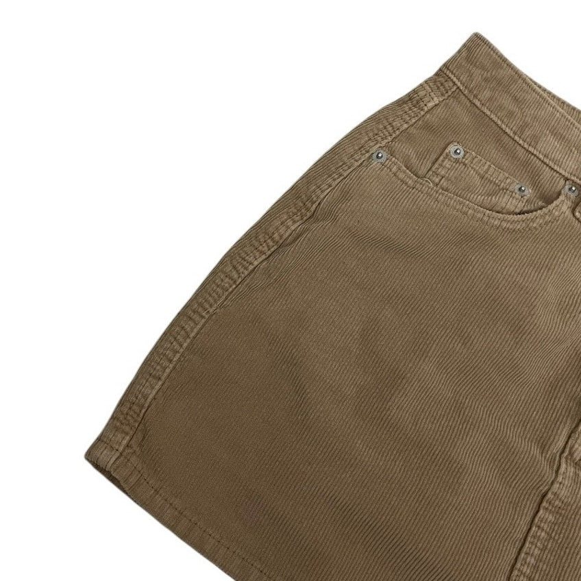 Universal Thread Beige Corduroy Mini Skirt