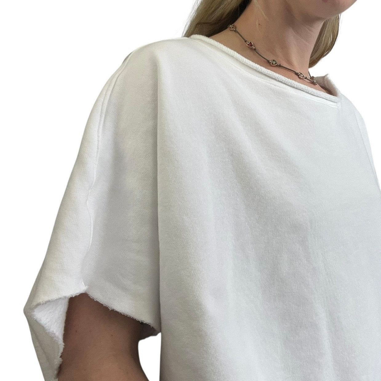Frank & Eileen Tee Lab White One Size Crewneck Blouse