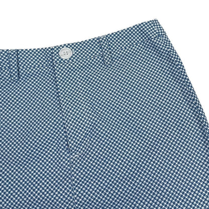 Sky and Sparrow Blue & White Patterned Mini Skirt