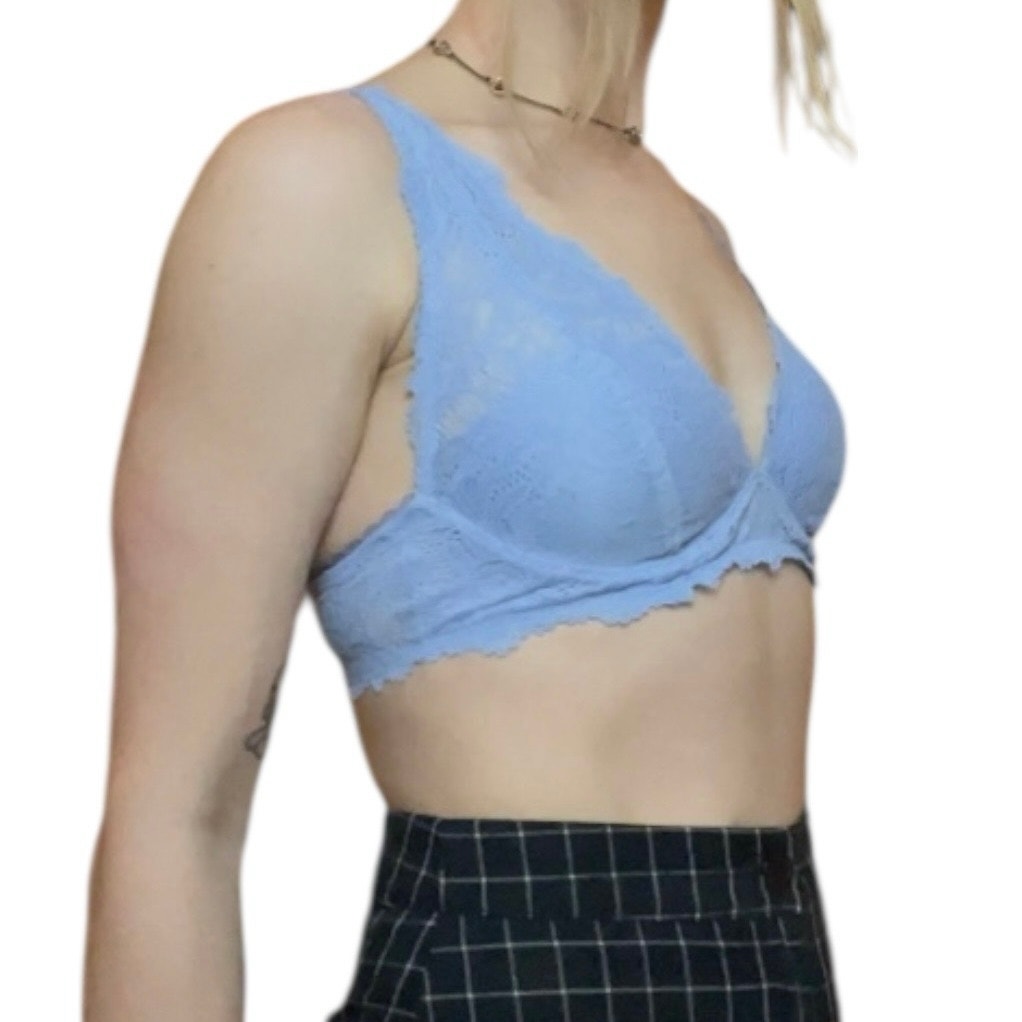 Aerie Blue Lace Wireless Padded Bralette