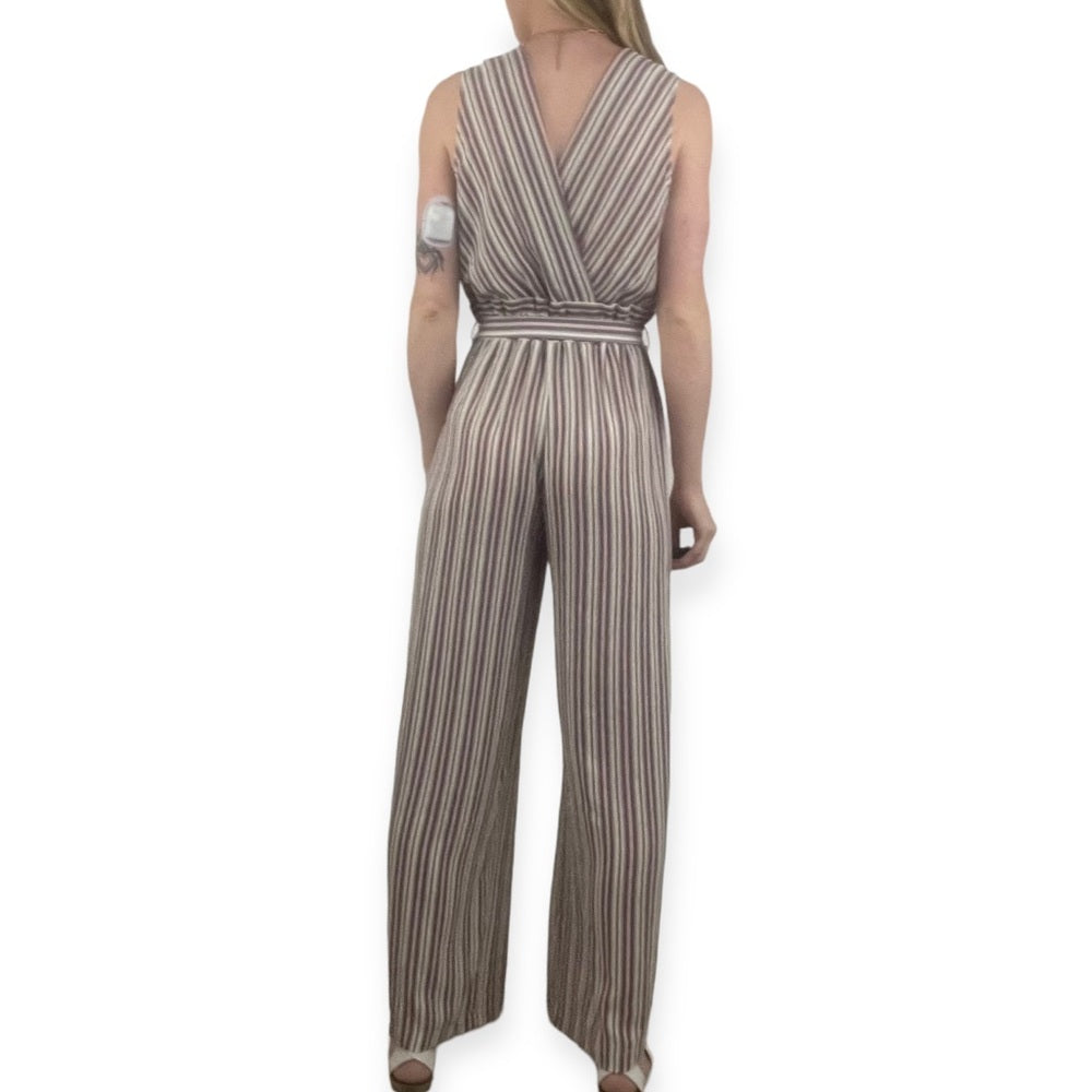 Monteau Pastel Striped Jumpsuit