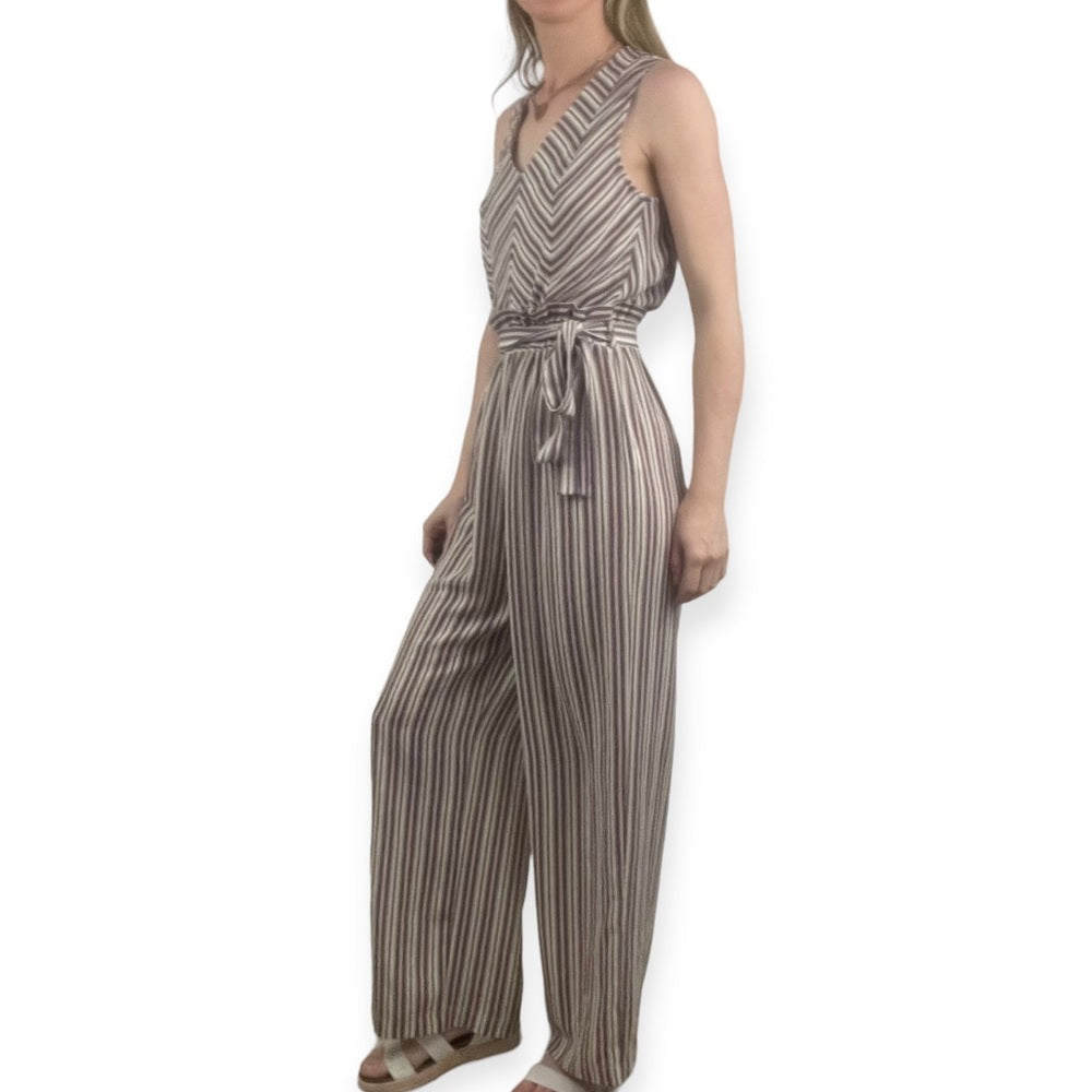 Monteau Pastel Striped Jumpsuit