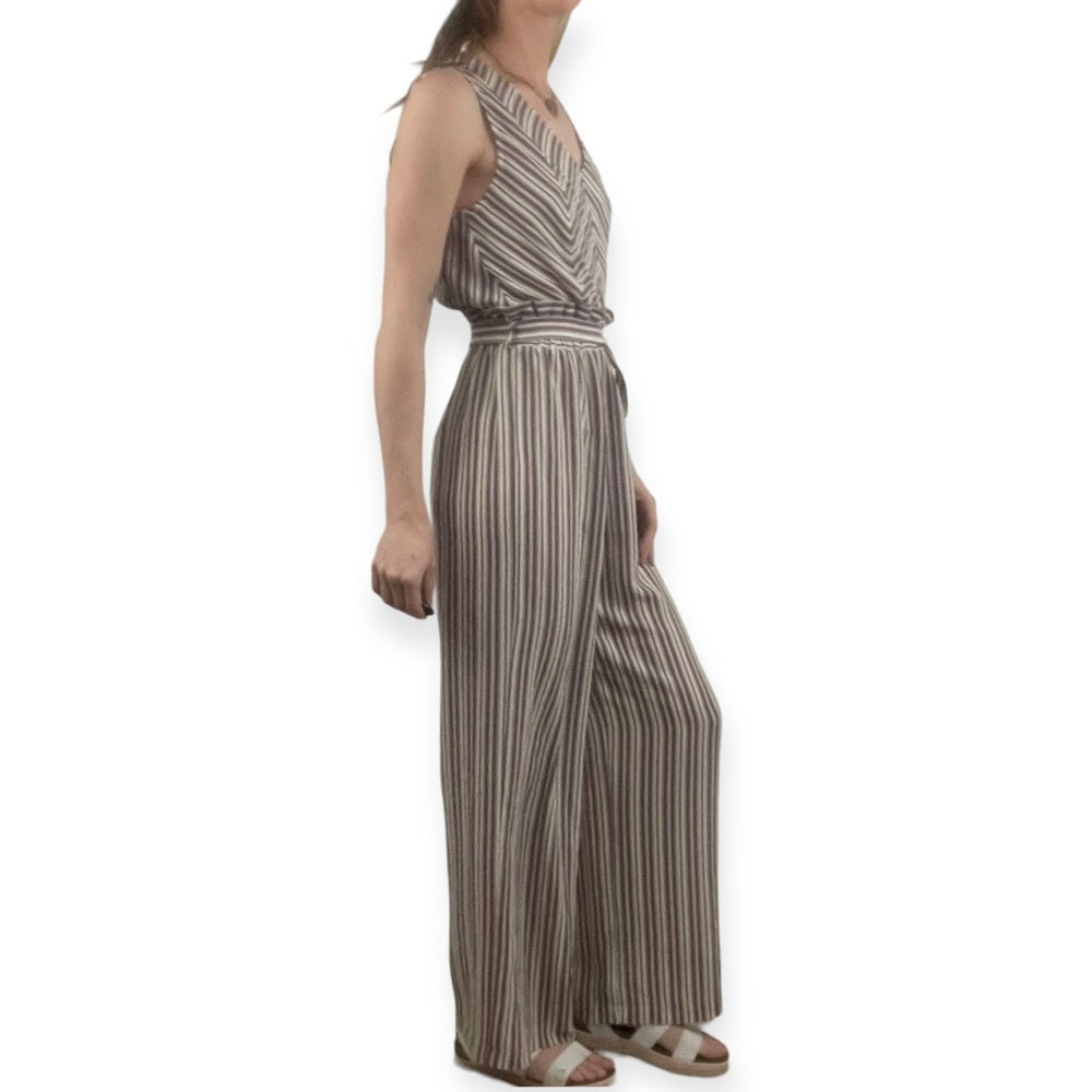 Monteau Pastel Striped Jumpsuit