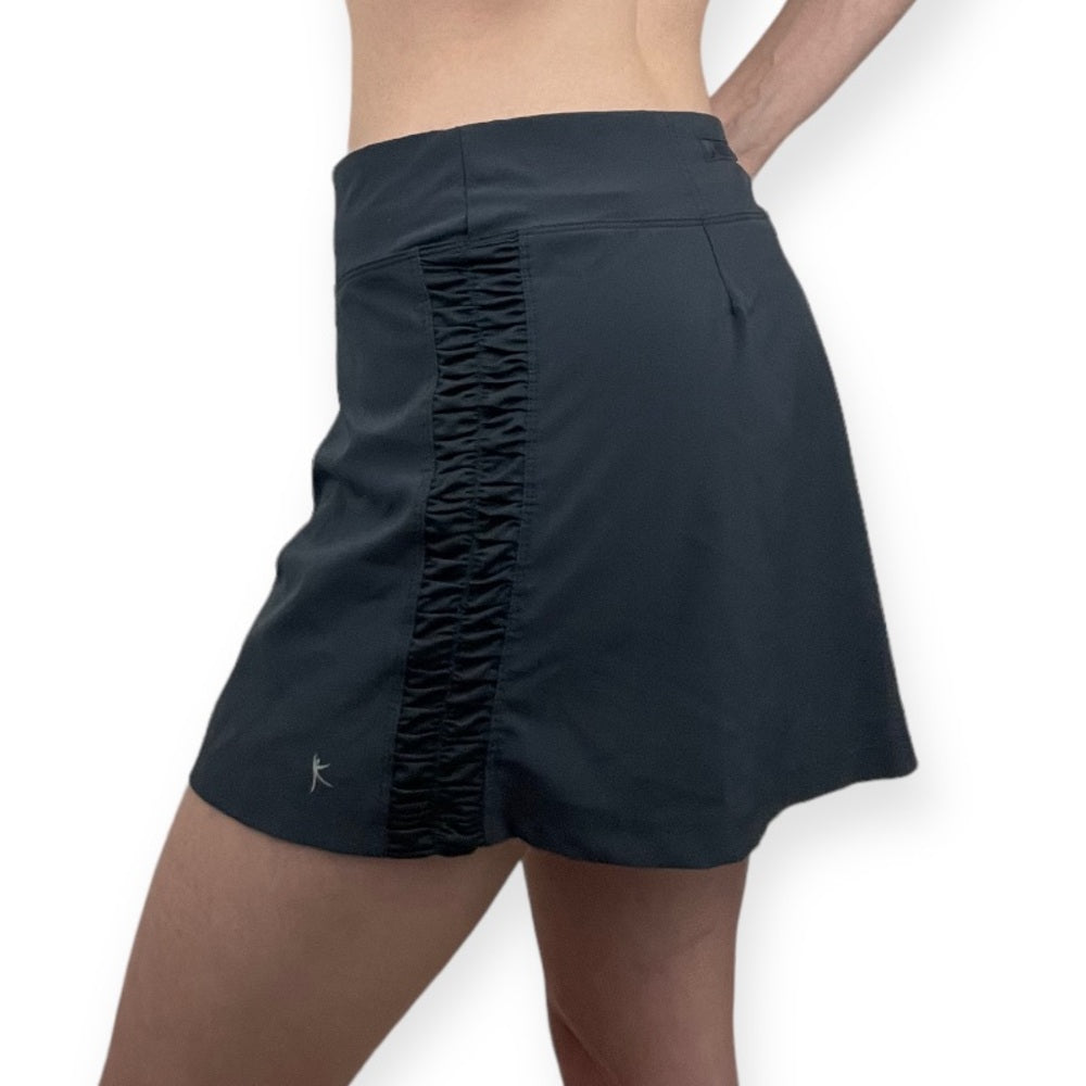 Danskin Now Semi-Fitted Dark Grey Dri More Active Mini Skirt