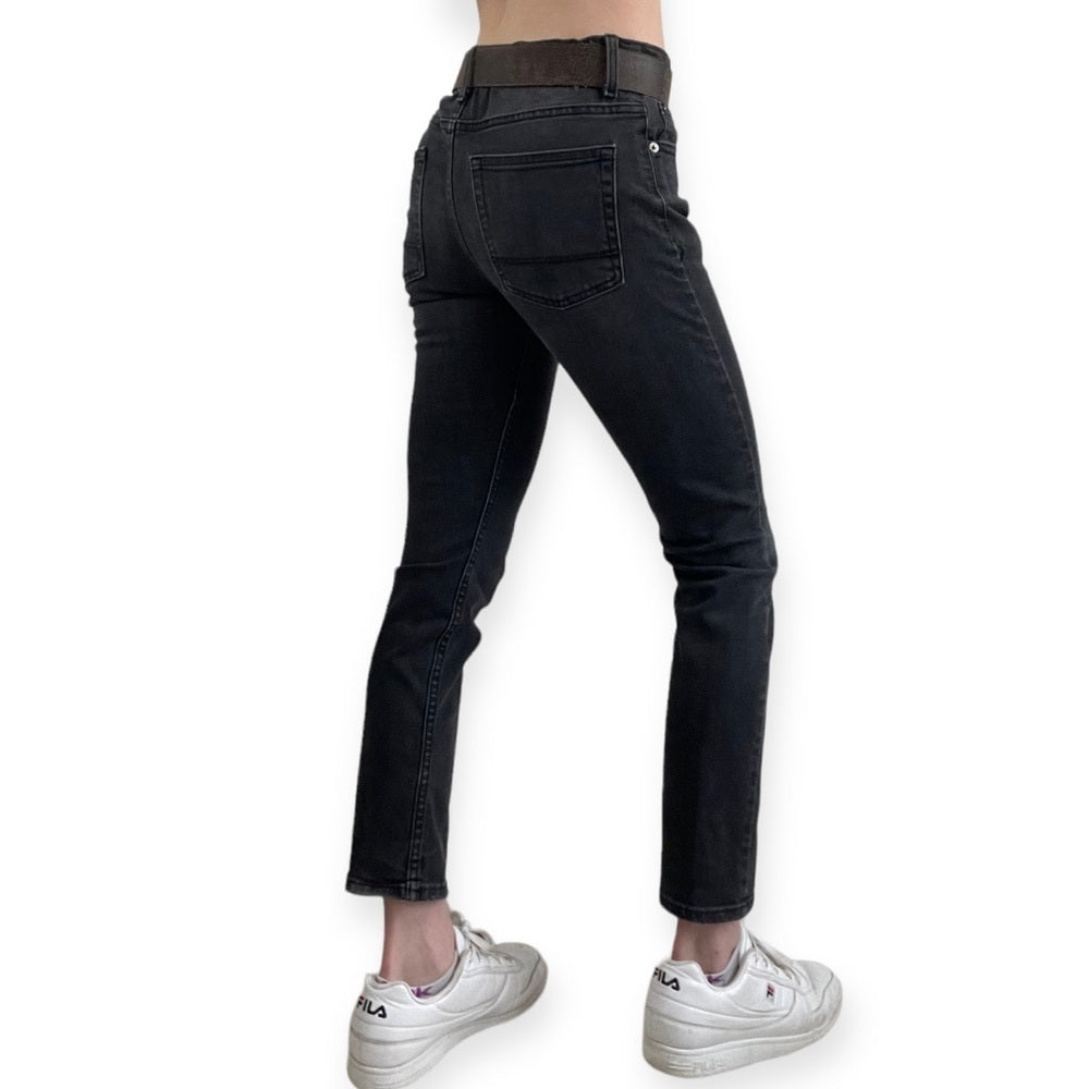 Cat & Jack Juniors Black Stretch Taper Jeans