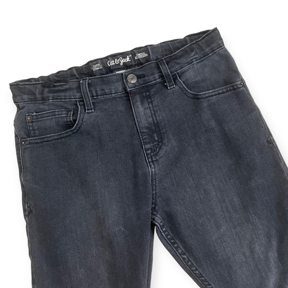 Cat & Jack Juniors Black Stretch Taper Jeans