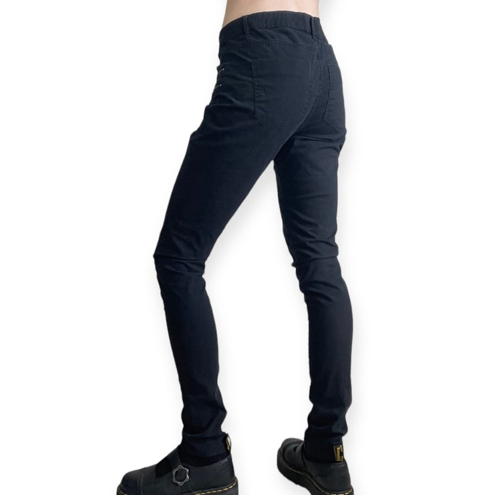 Noisy May Black Super Slim Zip Pants