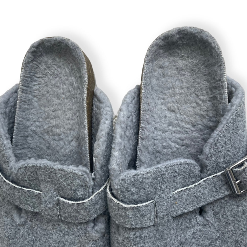 GAP Heather Grey Cozy Clog Soft Fluffy Slippers